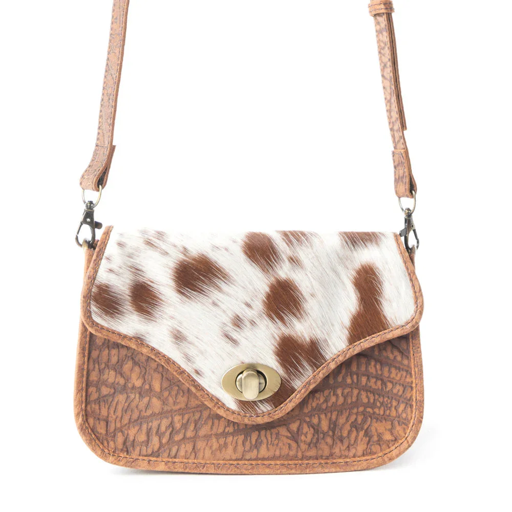 Swift Rider Leather & Hairon Bag