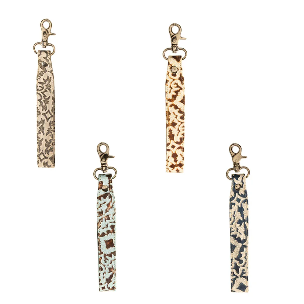 Sierra Marble Leather Keyfob