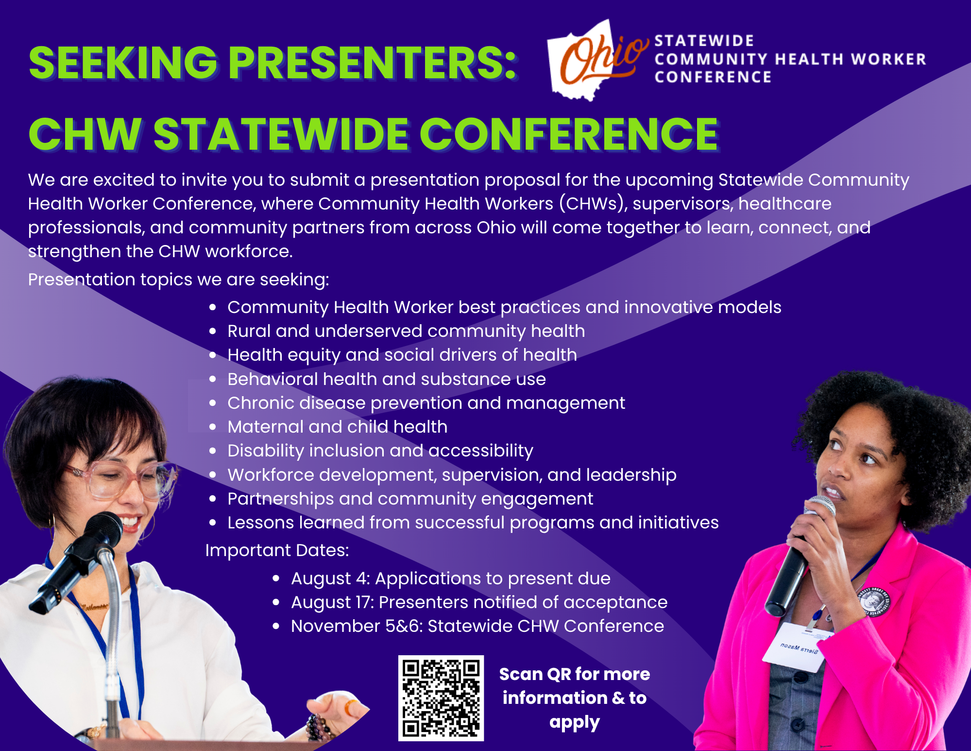 2026 Statewide CHW Conference: Call for Presenters