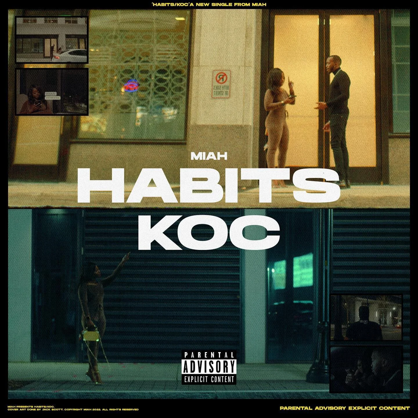 I thought it was time to unveil the cover art for my brand NEW single and music video entitled "Habits / KOC" out now everywhere. It feels really good to finally share this record and visual with the world because it's been a second since I