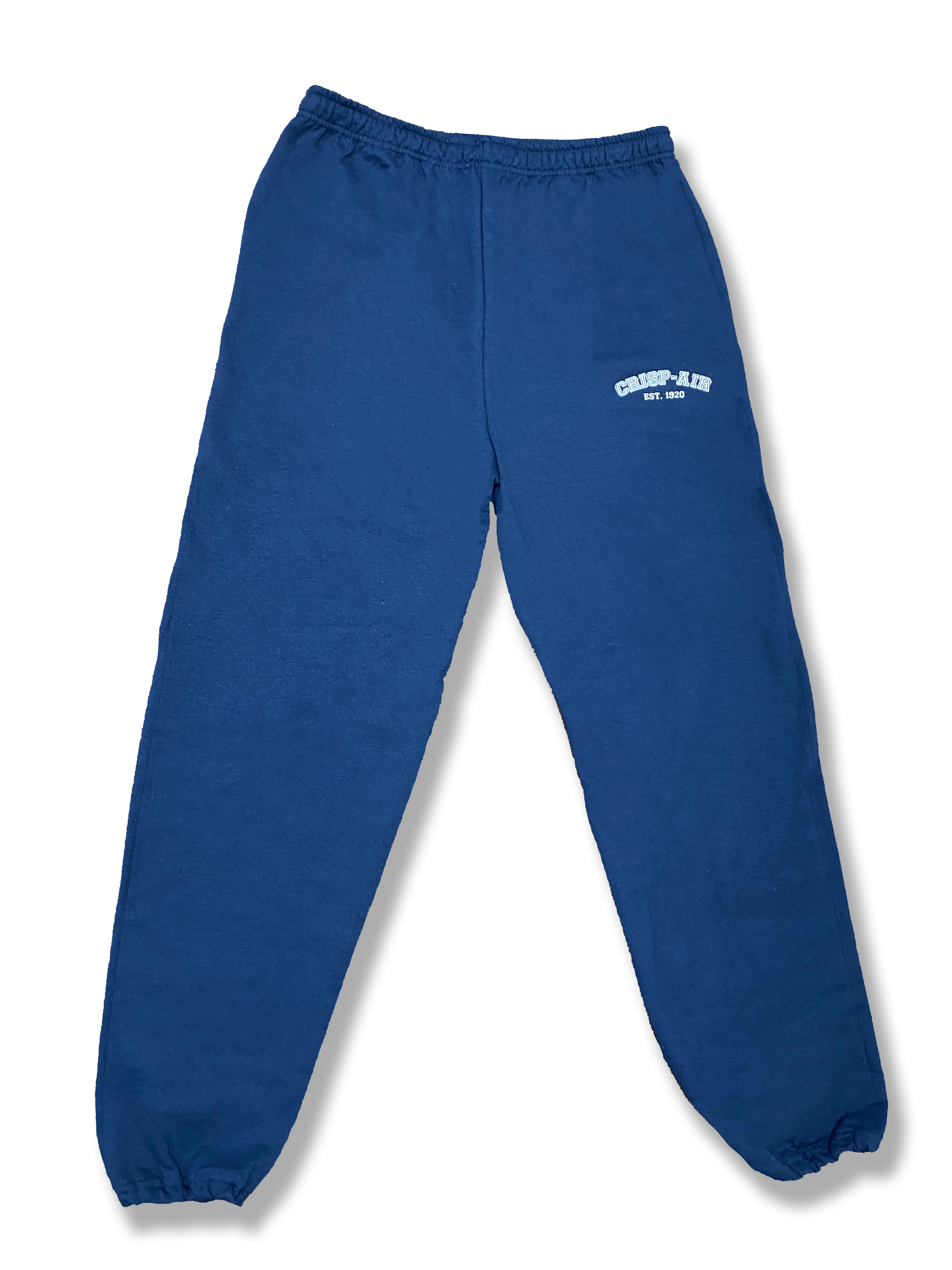 navy blue cuffed track pants