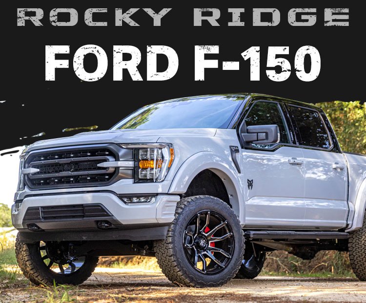  Camiones Ford F150 levantados |  Ford F-Series 4x4 personalizado — Camionetas Rocky Ridge
