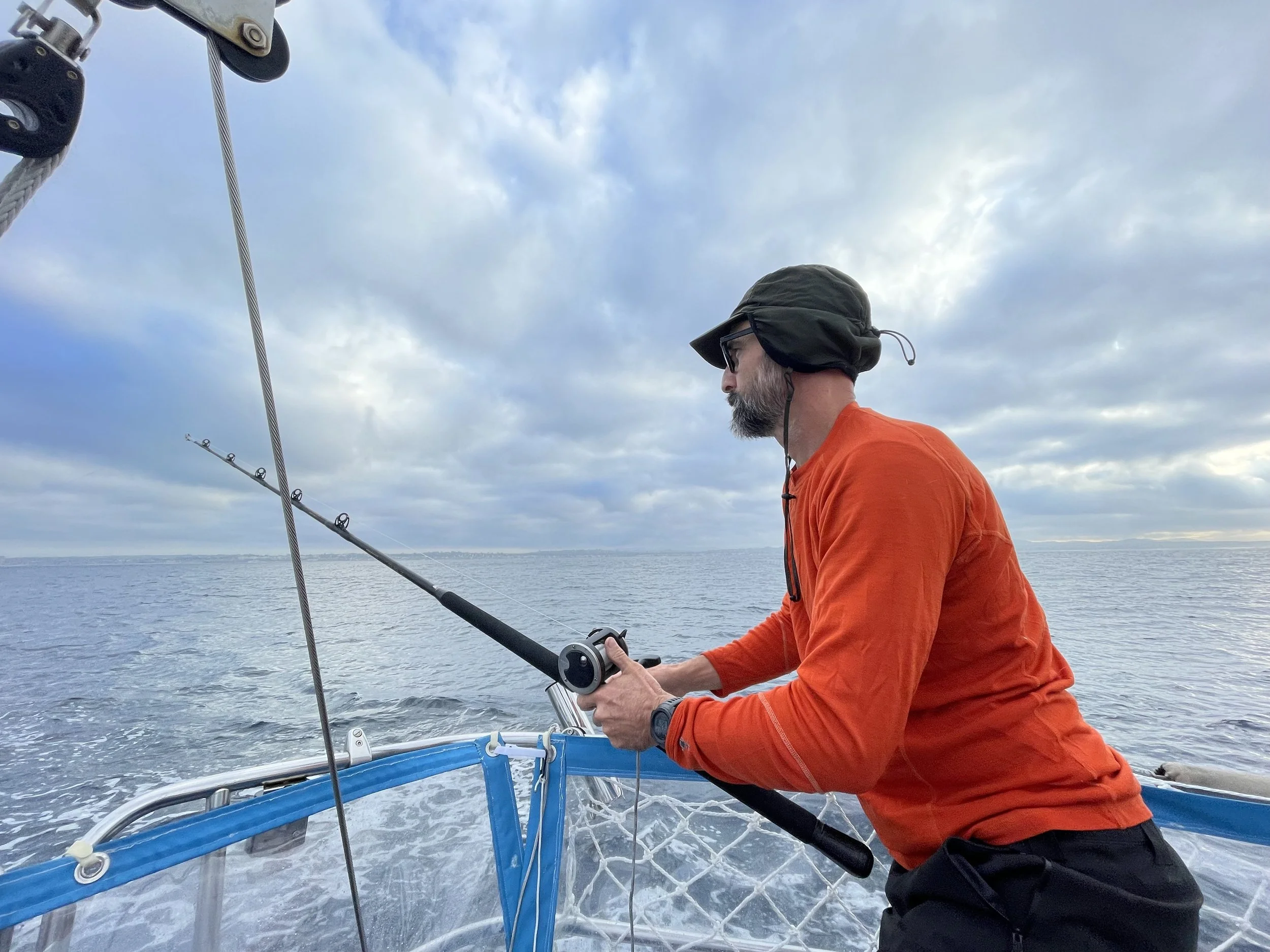 Fishing practice with the new equipment!