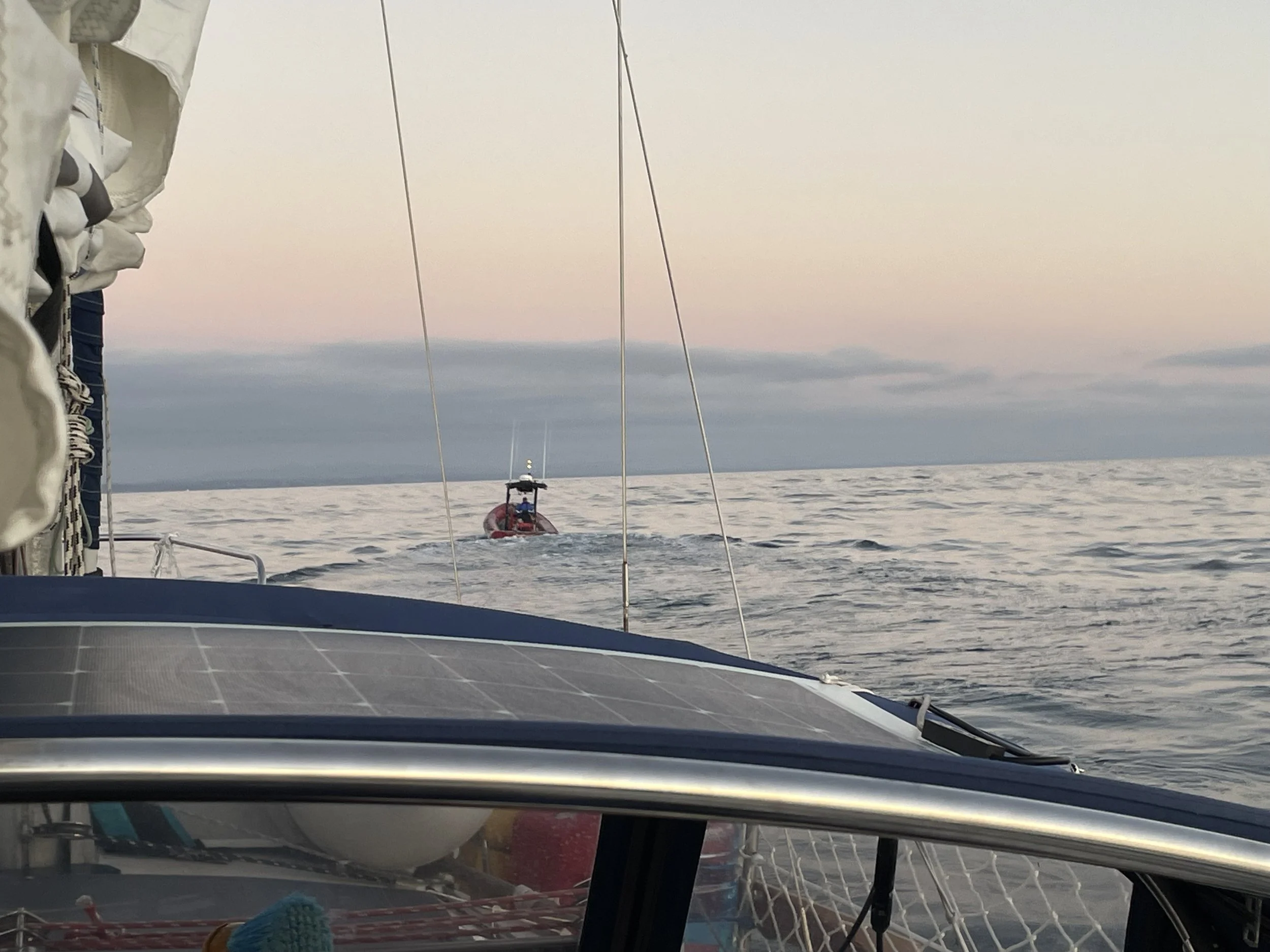 Kevin from BoatUS towing us!