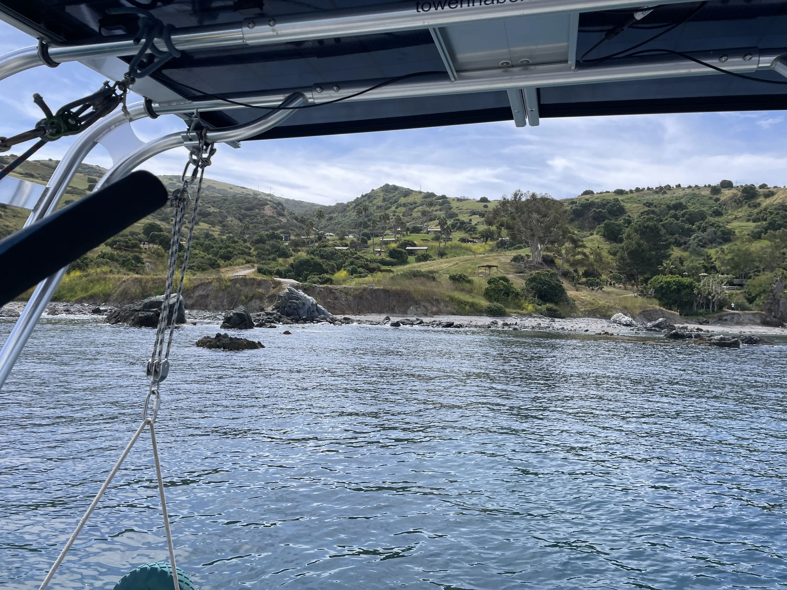 View from our mooring ball.