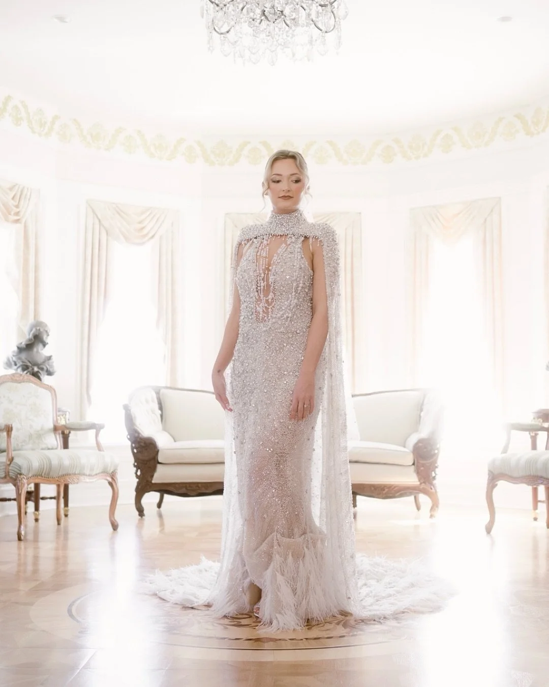 Shannon + The Dress: this on deserves its own love story. Every detail was brought to life through meticulous planning with @valdrinsahiti and made its debut @haleymansion 
This moment will live in my mind for a long time. 

@shan_francq 
.
.
.
.
.
#