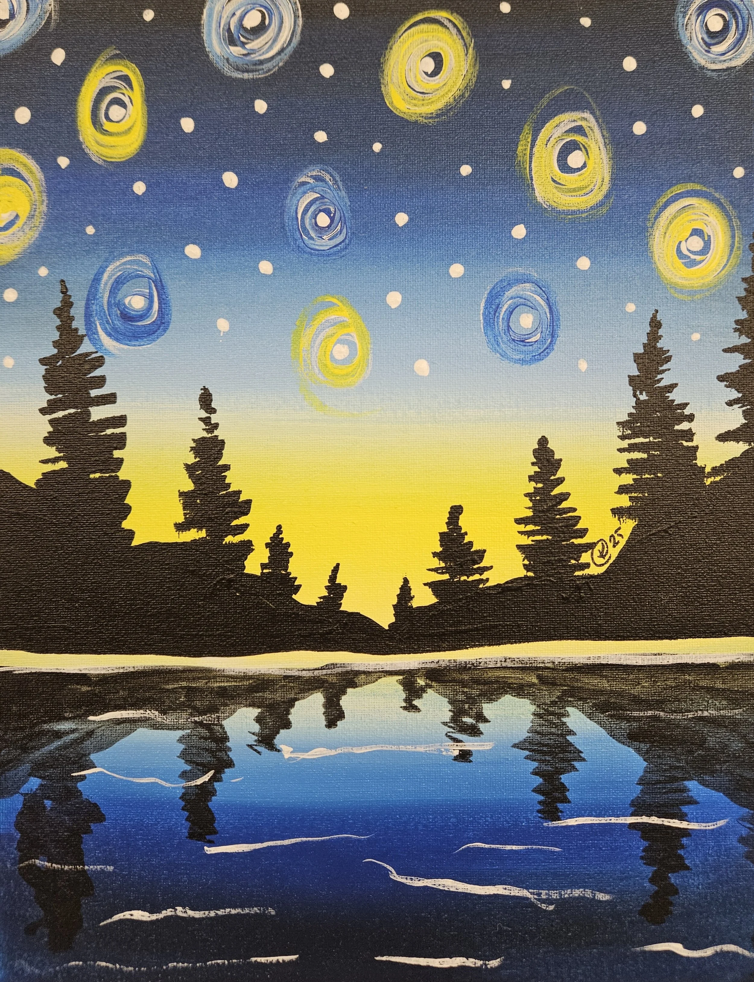 Starry Night Lake
