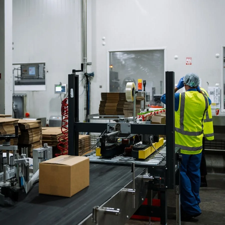 Food and beverage packaging line at a Manawatū processing plant