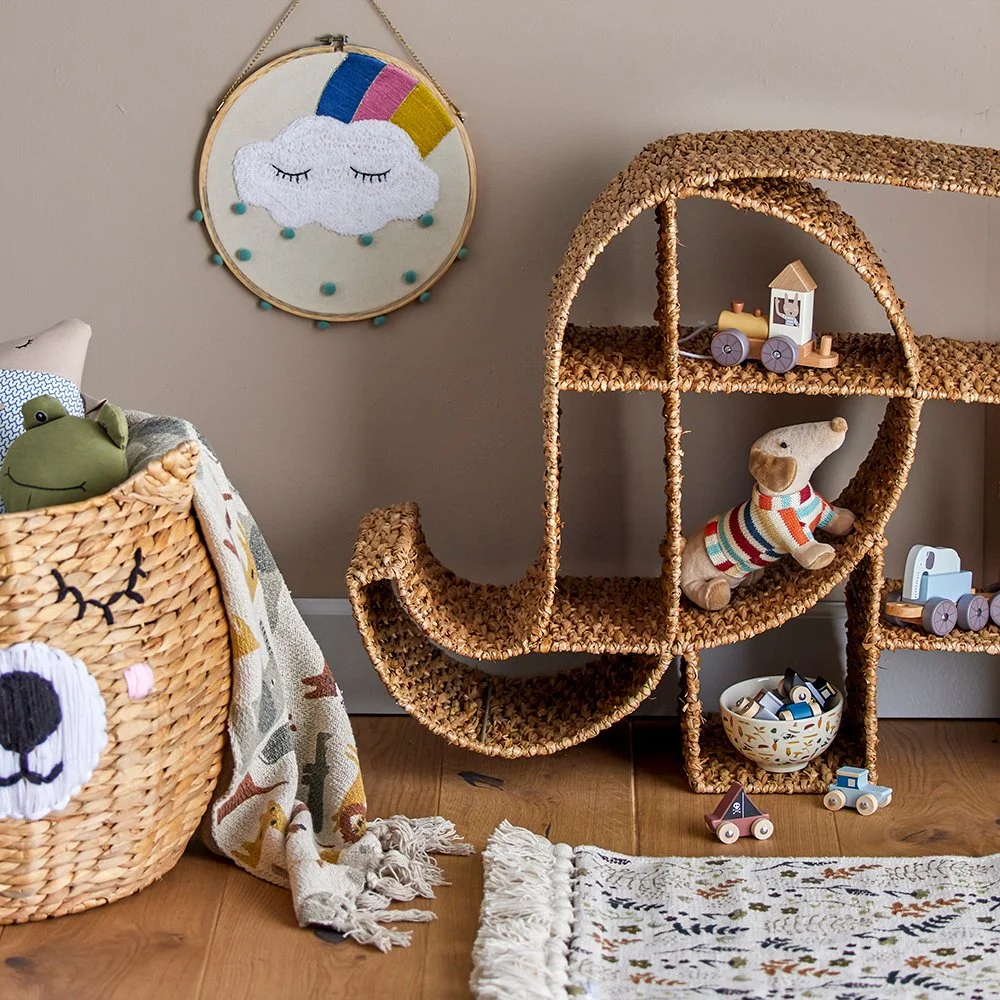 Elmar Bookcase - Natural, Bankuan Grass