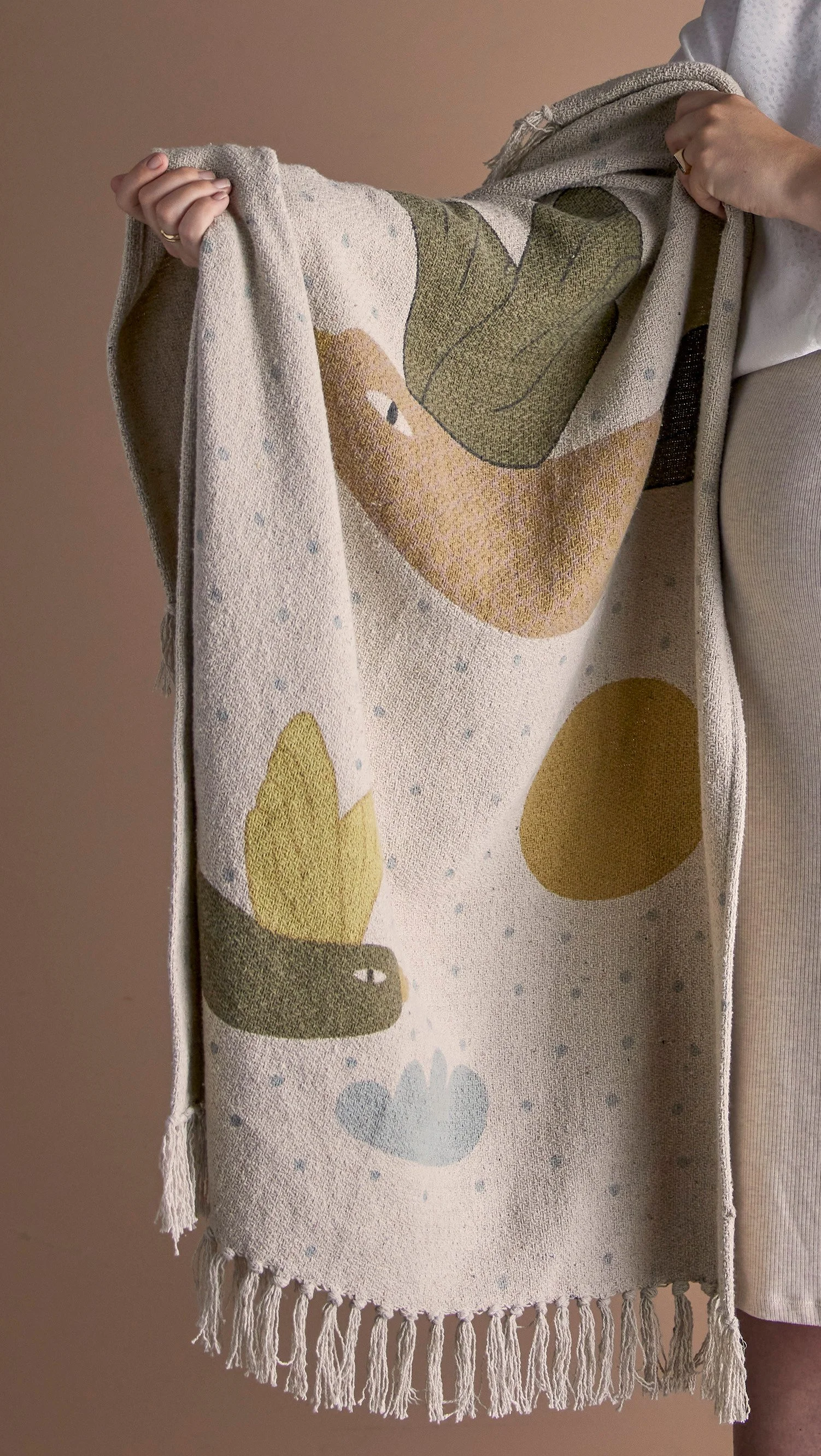 Alois Throw - Natural, Recycled Cotton