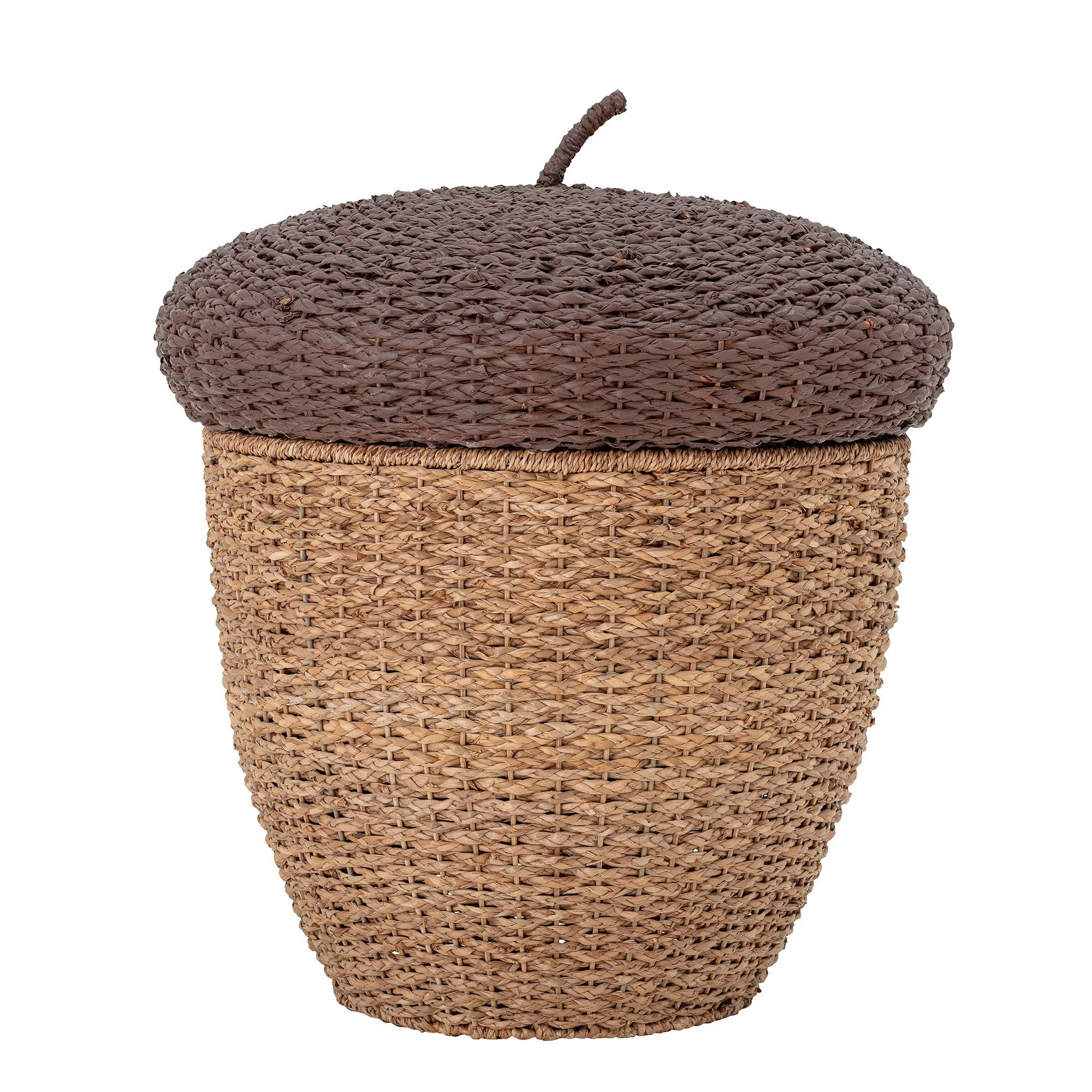 Finus Basket with Lid - Brown Seagrass
