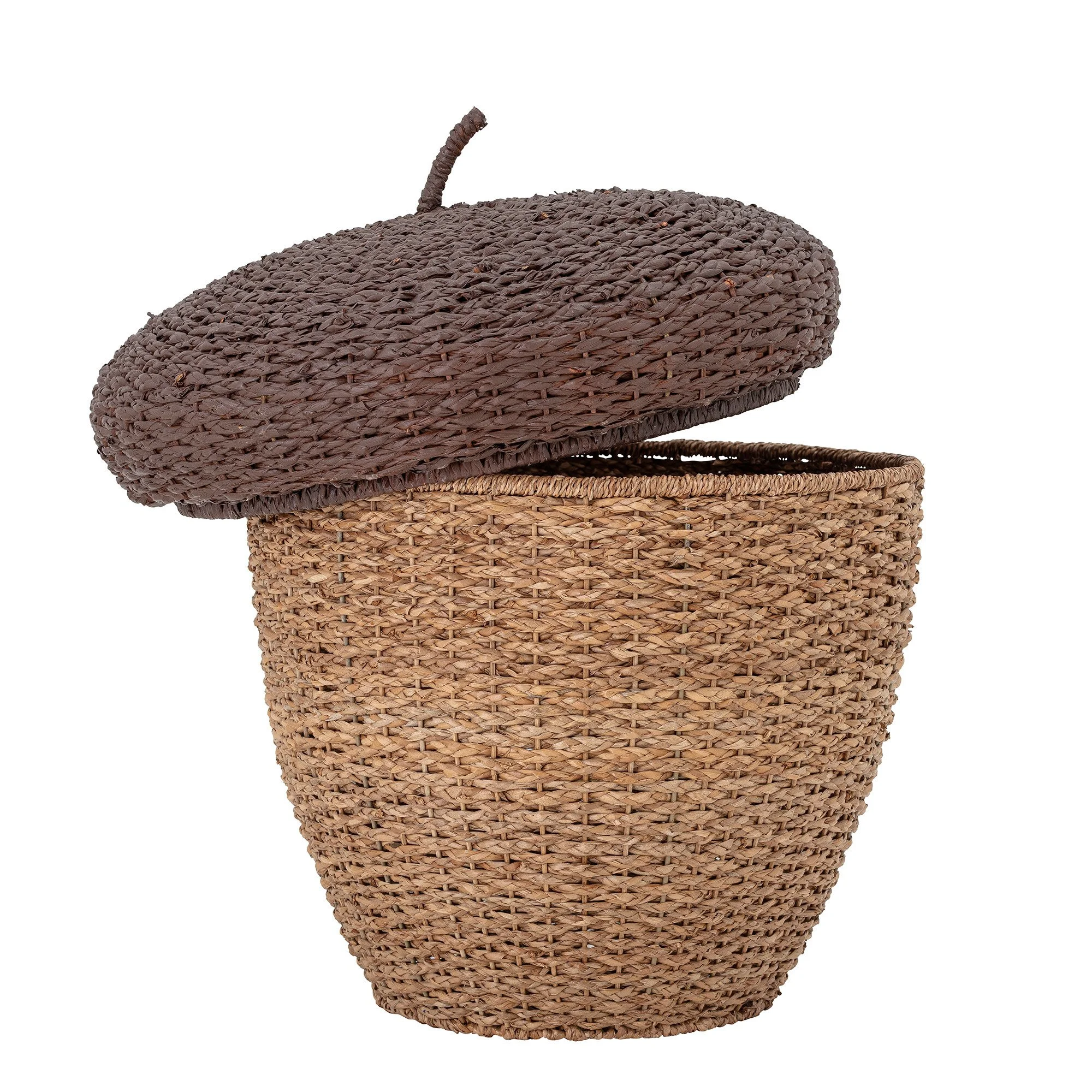 Finus Basket with Lid - Brown Seagrass