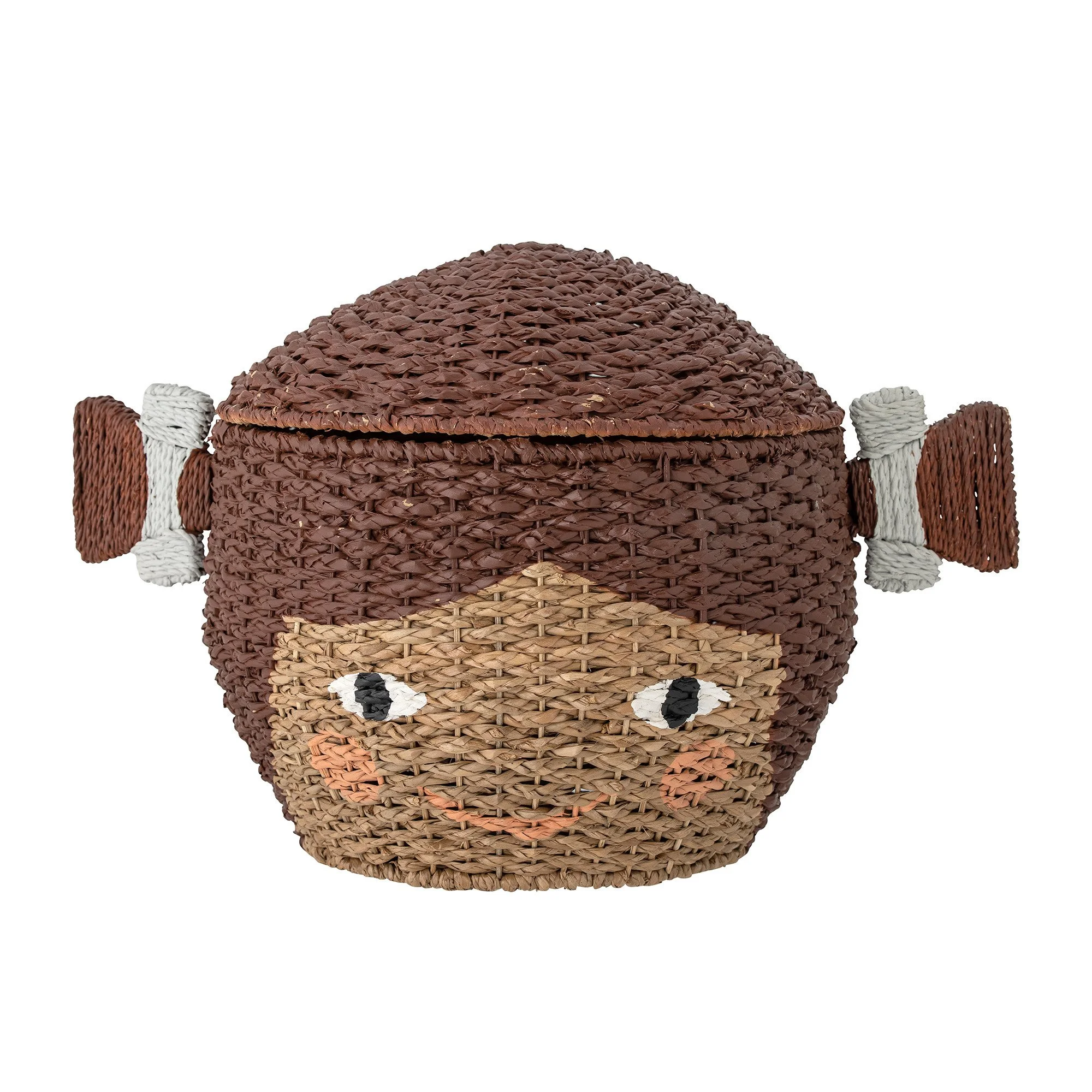 Lill Basket With Lid - Brown Bankuan Grass