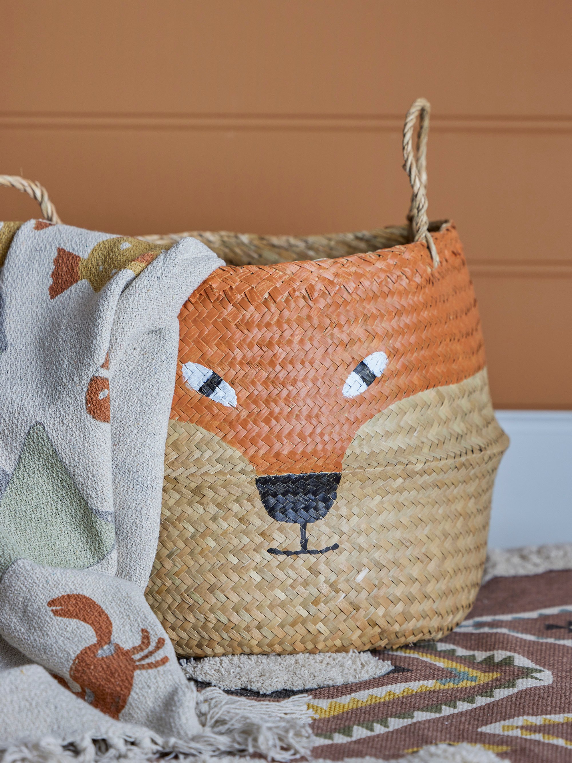 Fritse Basket - Orange, Seagrass
