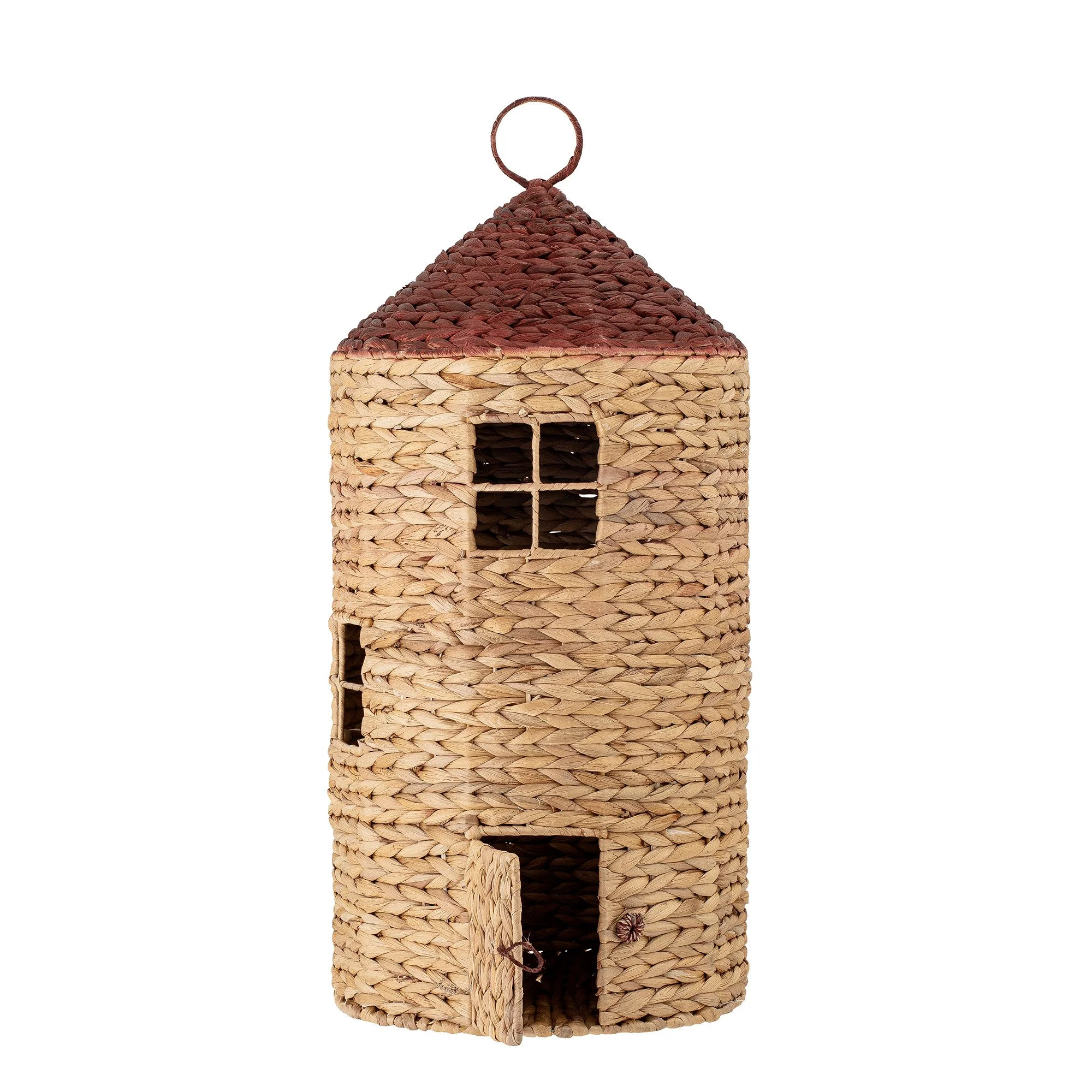 Linas Basket With Lid - Nature, Water Hyacinth