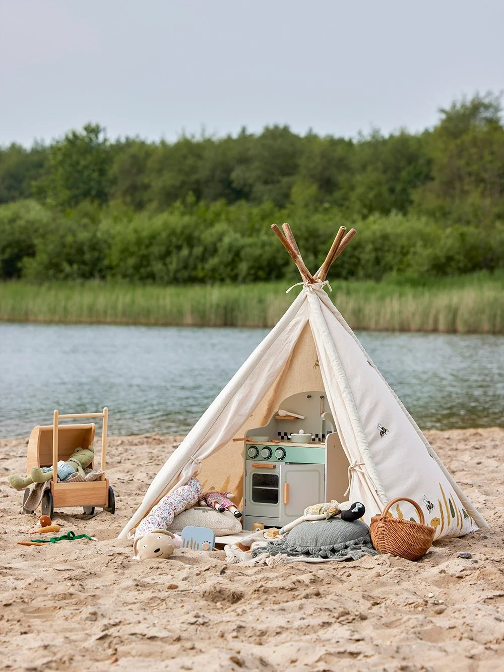 Millo Childrens Tipi - Natural Cotton