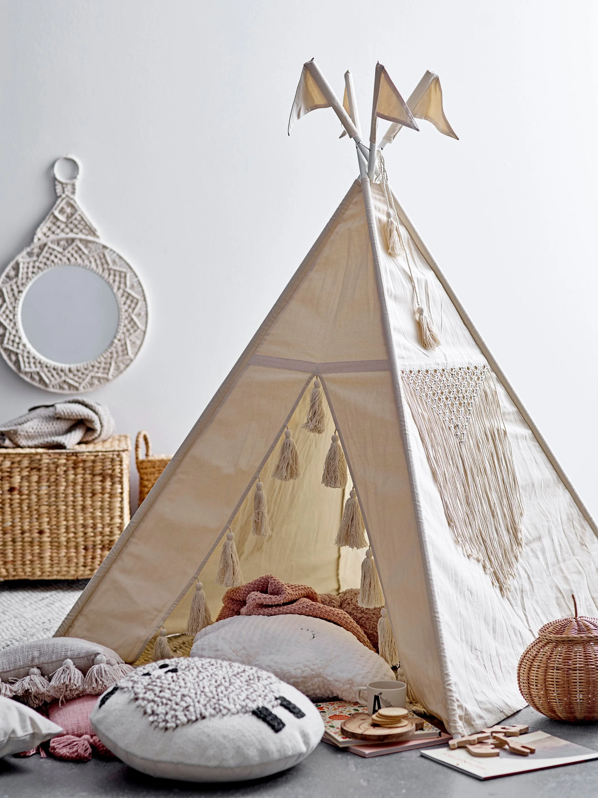 Fardin Childrens Tipi - Natural, Cotton