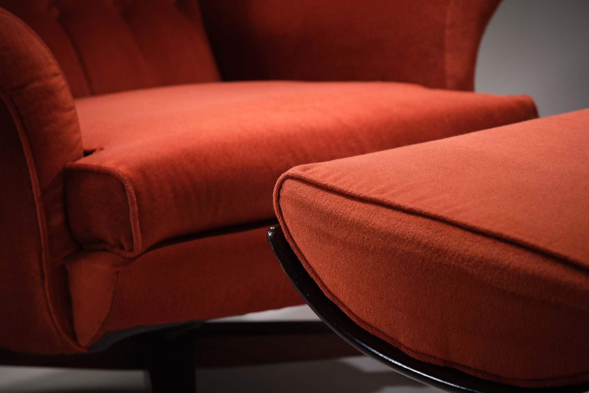 The Worlds Most Comfortable Chair The Iconic Mid Century ‘Blofeld’ G Plan 6250 Swivel & Rock Wing Chair With Footstool, England Circa 1960’s