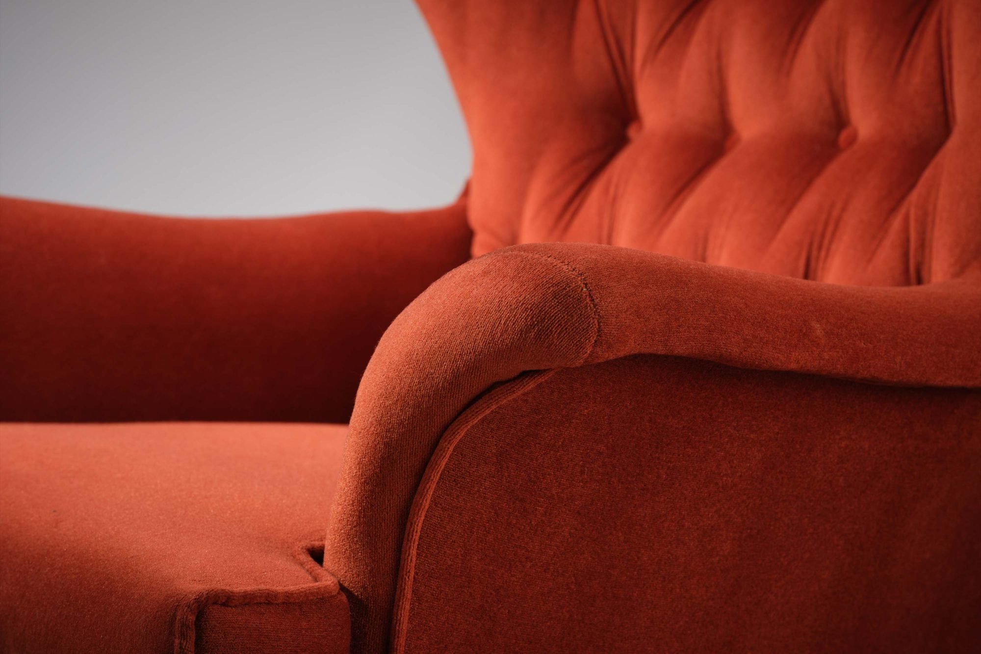 The Worlds Most Comfortable Chair The Iconic Mid Century ‘Blofeld’ G Plan 6250 Swivel & Rock Wing Chair With Footstool, England Circa 1960’s