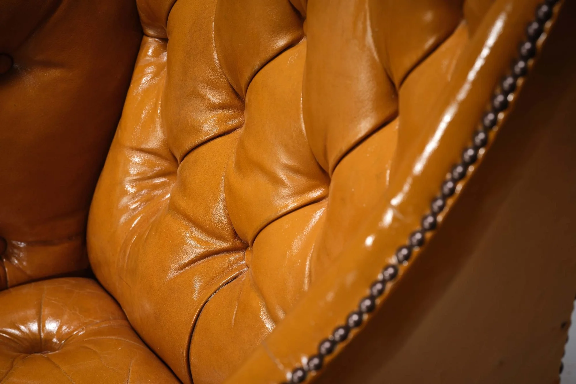 Tan Leather Club Chair