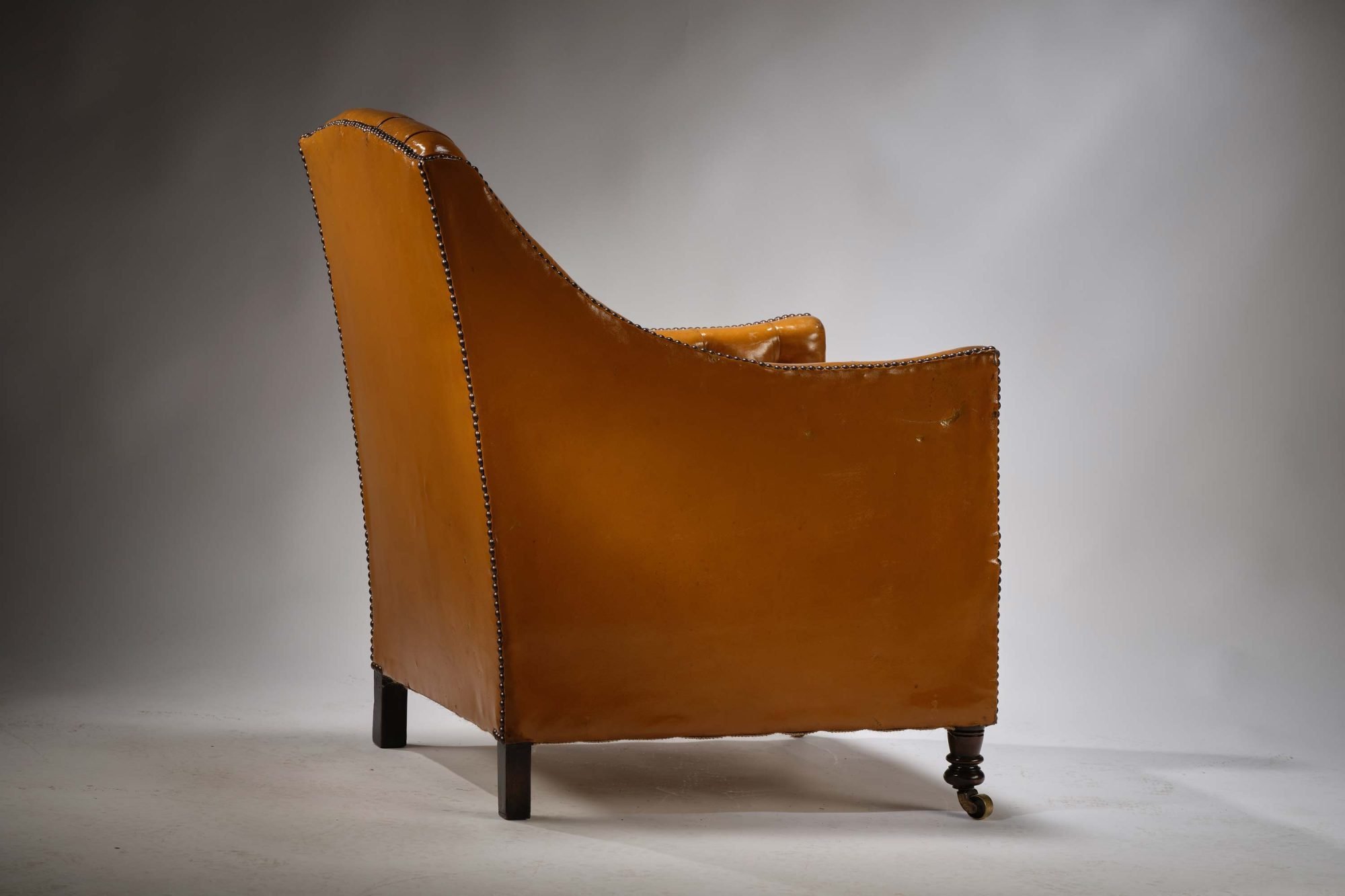 Tan Leather Club Chair