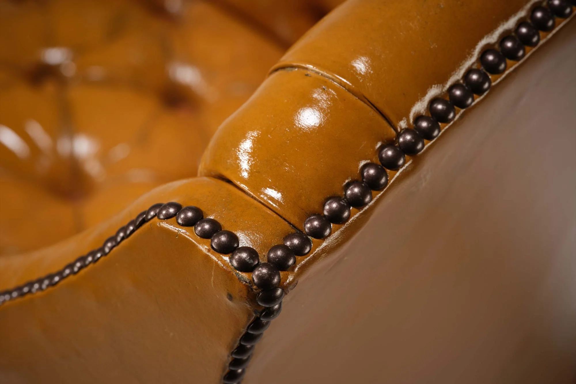 Tan Leather Club Chair