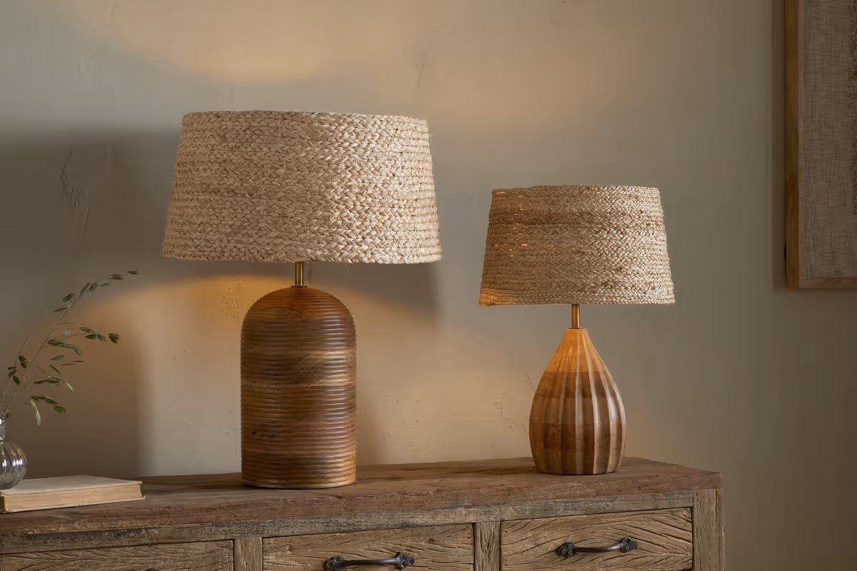 FABRIC LAMPSHADES - NATURAL