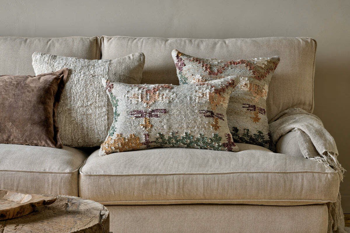 JUTE & COTTON CUSHION COVER