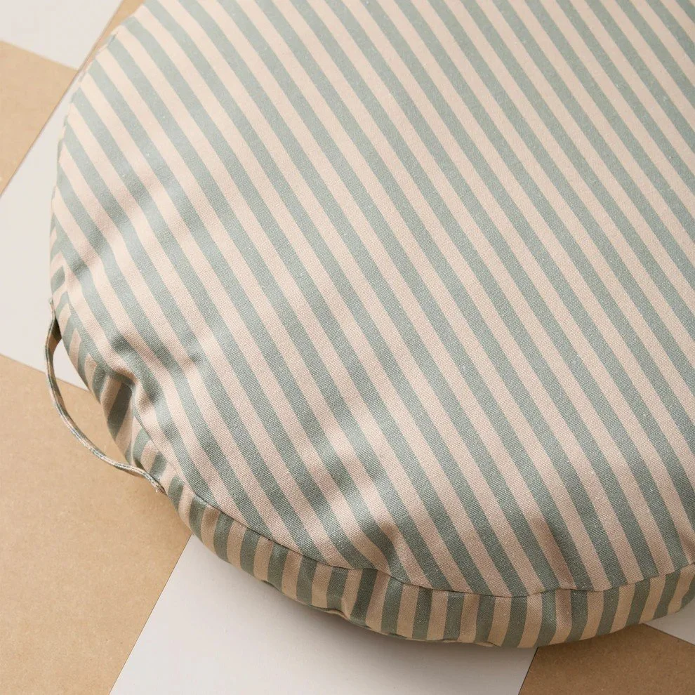 STRIPED BLUE FLOOR CUSHION