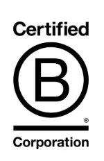 Certified B Corporation logo with a large B inside a circle and the words 'Certified' above and 'Corporation' below