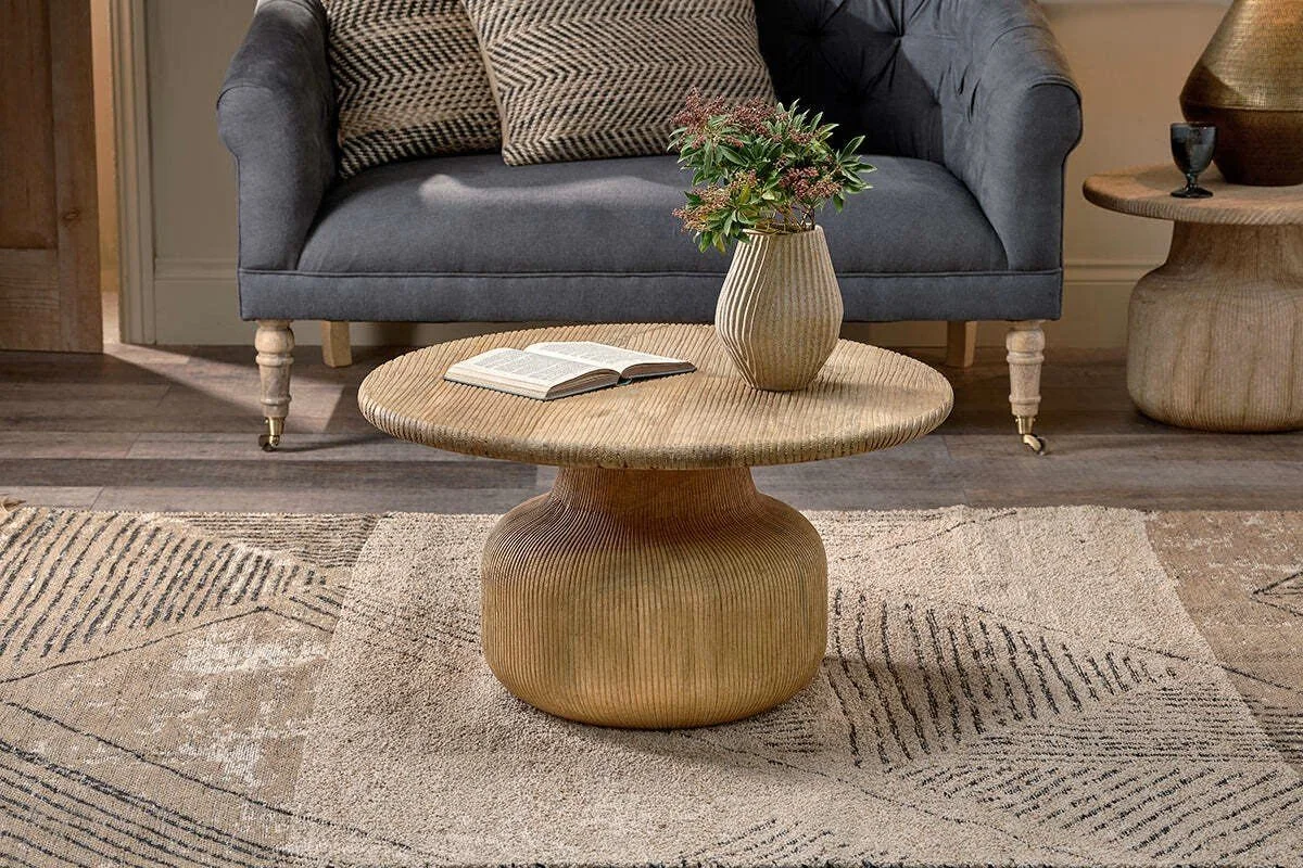 GROOVED COFFEE TABLE