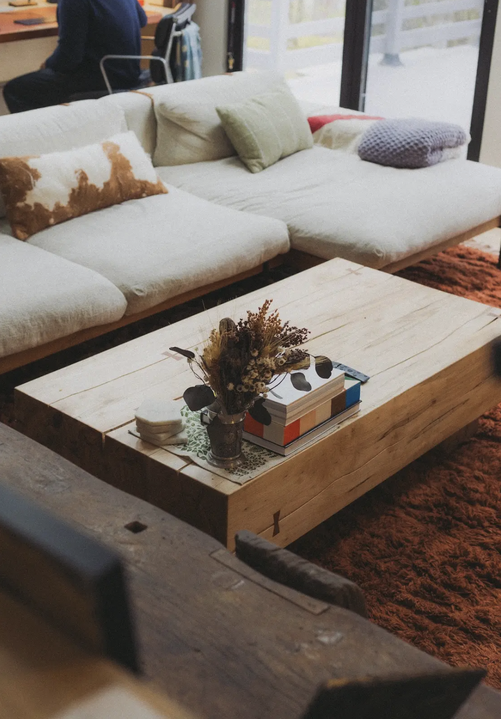 Hudson Valley wood, made by hand table by Rescue Slabs