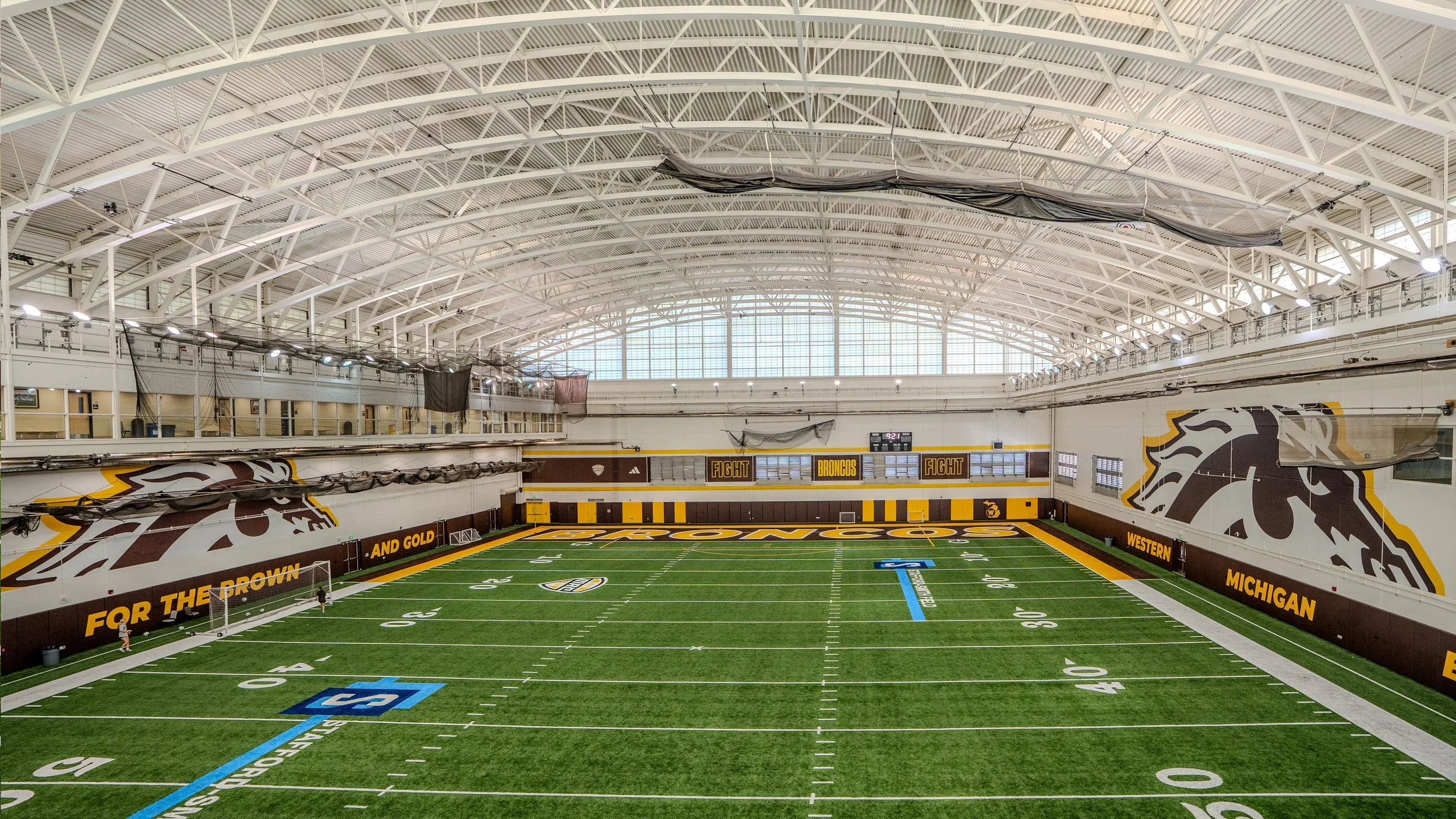 Western Michigan Broncos Indoor Turf Training Facility - color