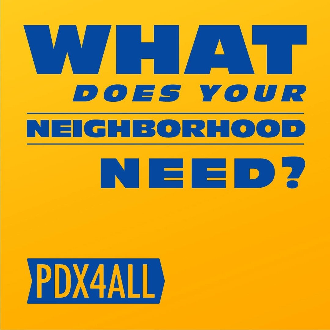 What does your neighborhood need?