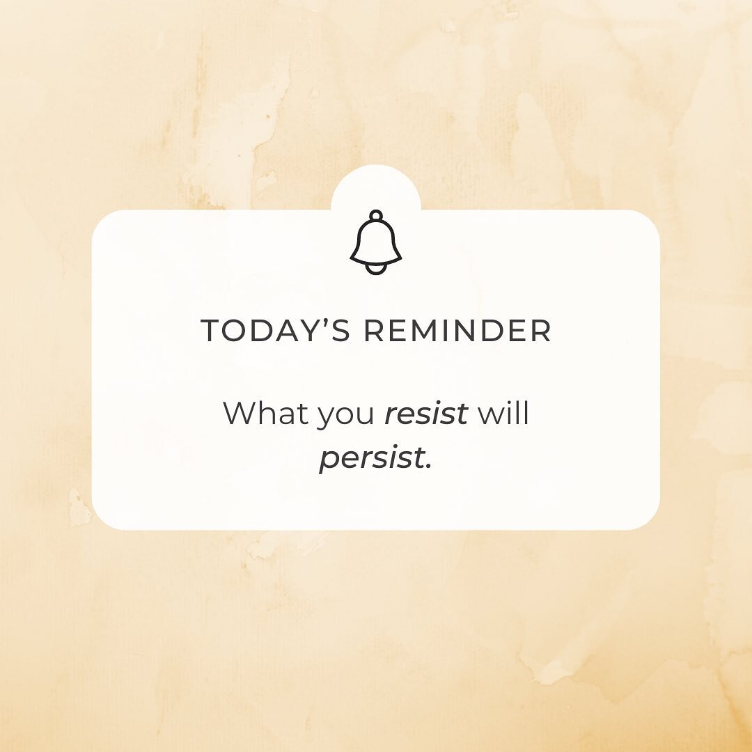 Dropping some Oprah wisdom on you this dreary Monday morning. What are you resisting in your life that is a constant source of struggle for you? A work issue? A parenting issue? How can you shift into a place of acceptance of what IS and let go of ho