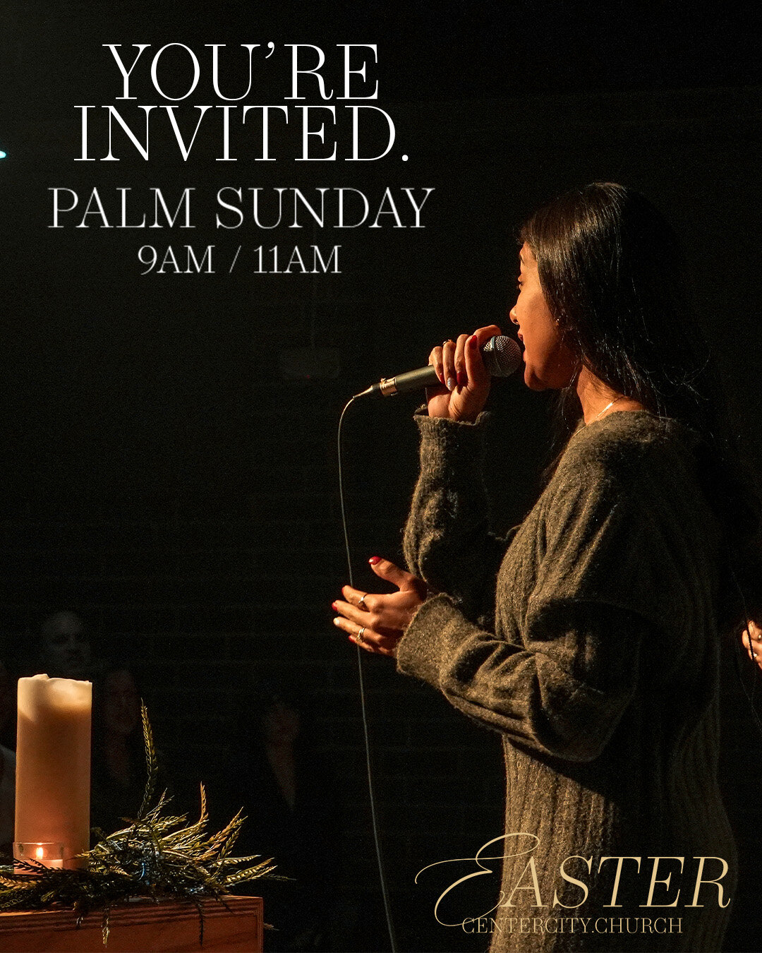 YOU'RE INVITED! Join us on Sunday as enter into Holy Week and extend the invite to all your friends and family. We look forward to celebrating with you this week!