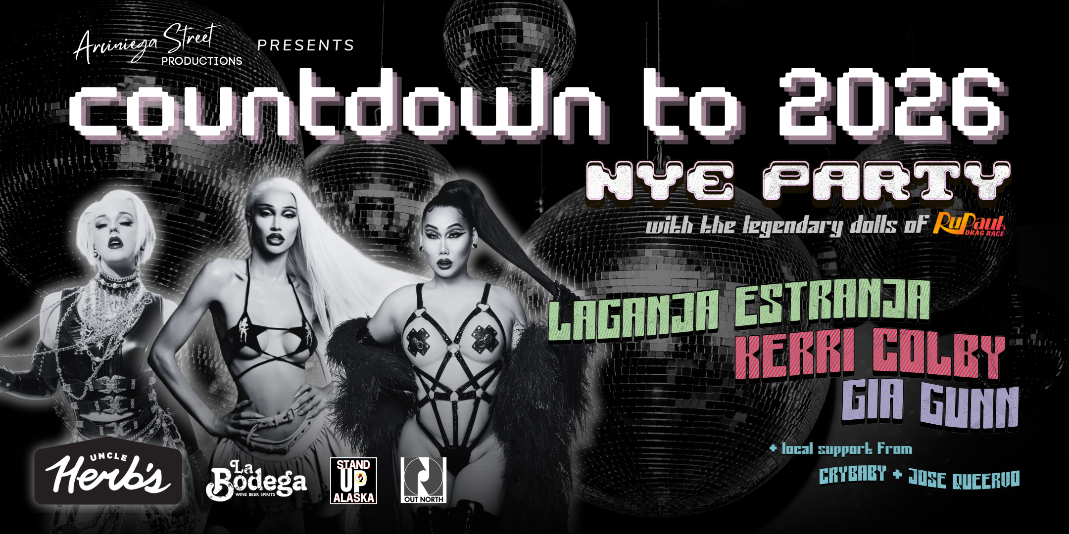 Countdown to 2026: NYE Party with Laganja Estranja, Kerri Colby & Gia Gunn!