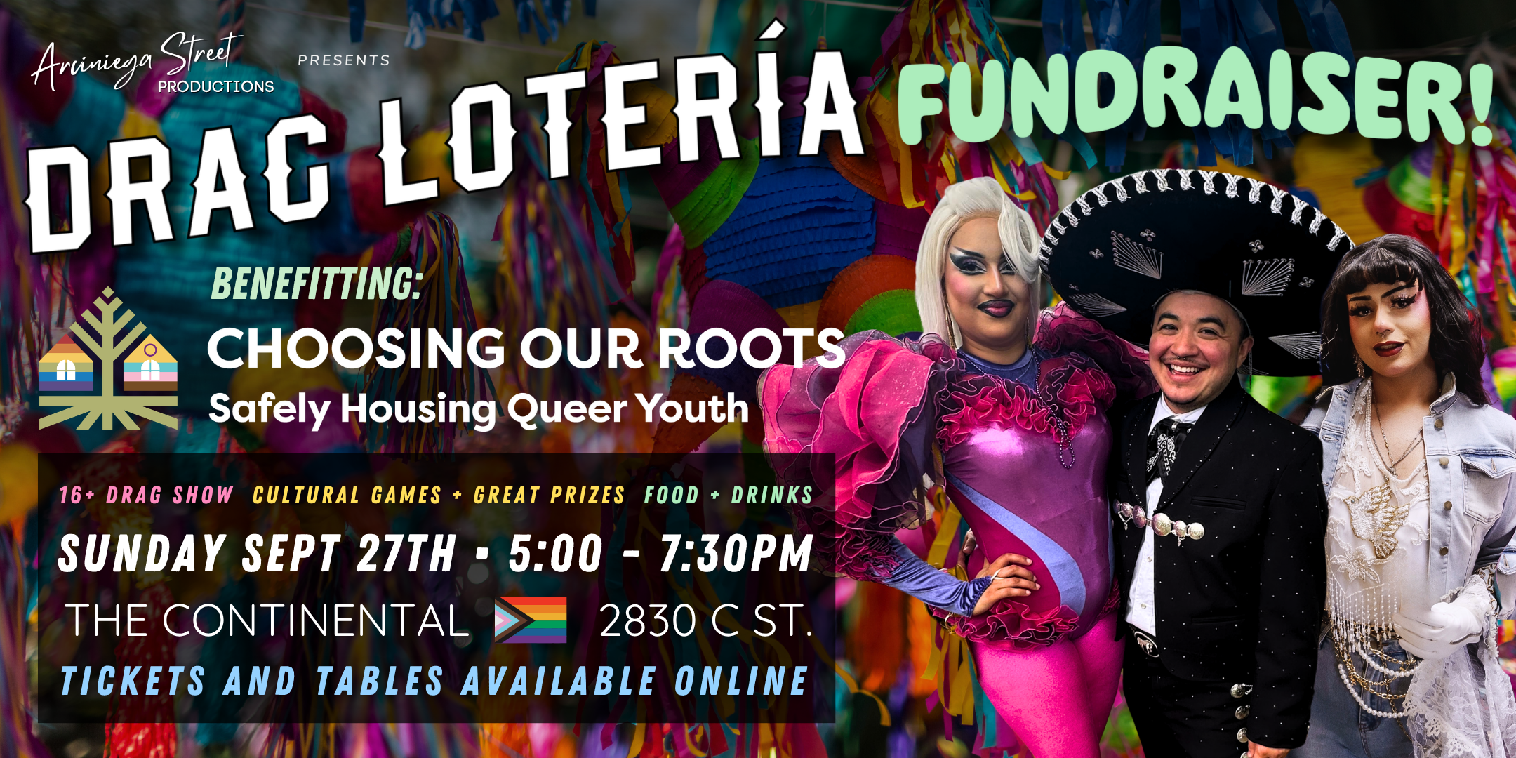 Drag Lotería Fundraiser for Choosing Our Roots!