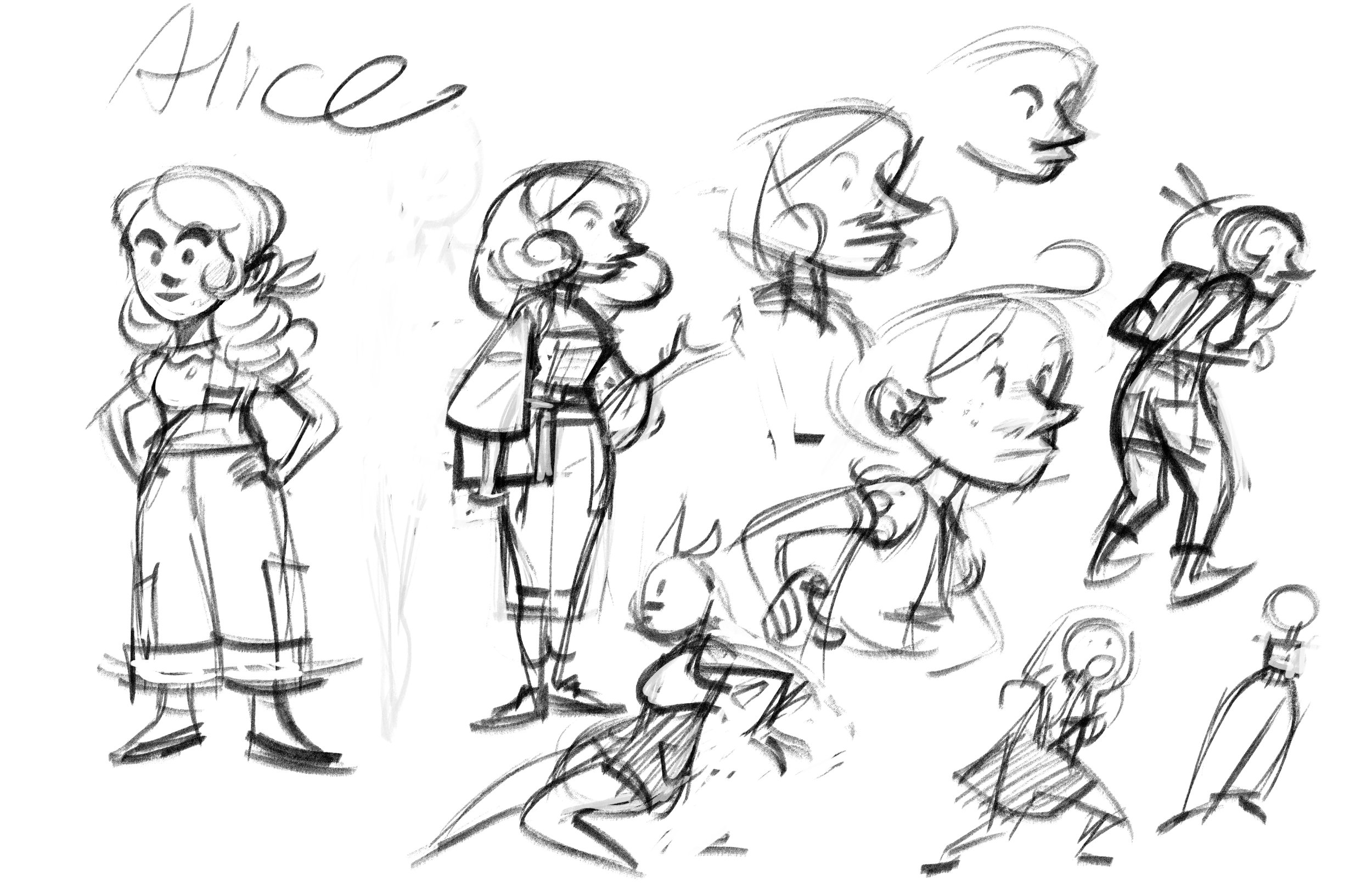 original concepts for Alice, part two