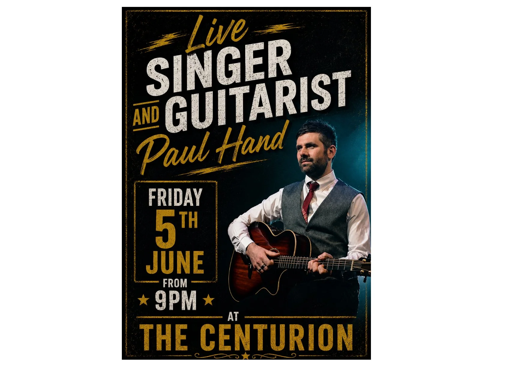 Live Singer and Guitarist - Paul Hand