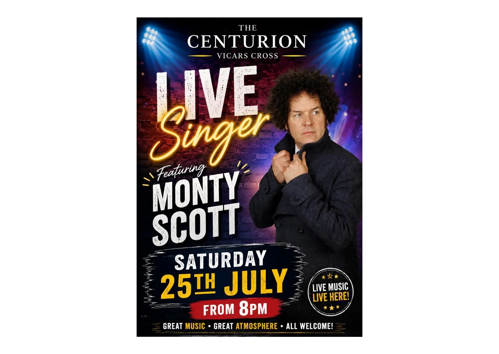 Live Singer Monty Scott