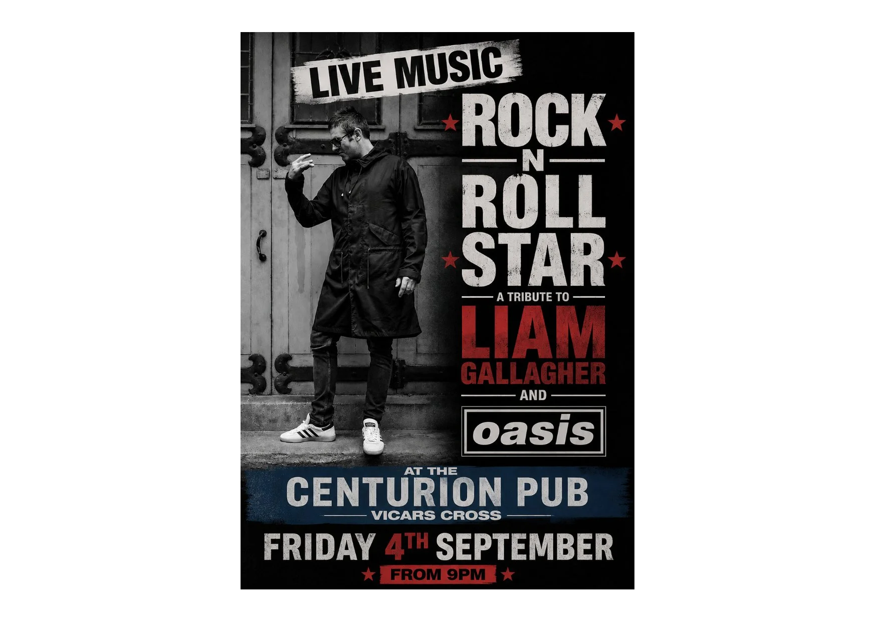 Live Music - Liam Gallagher and Oasis tribute