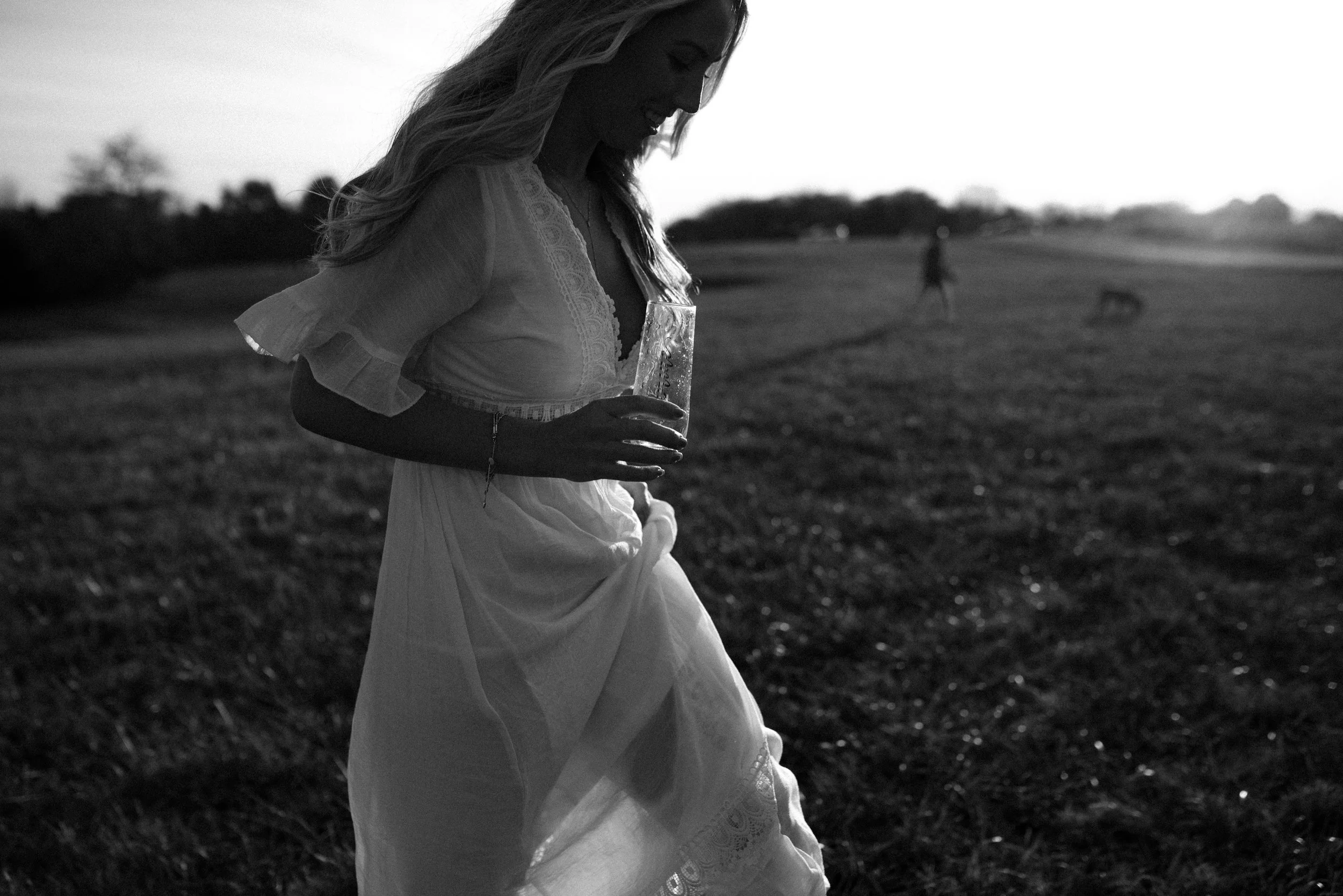 champagne engagement photos