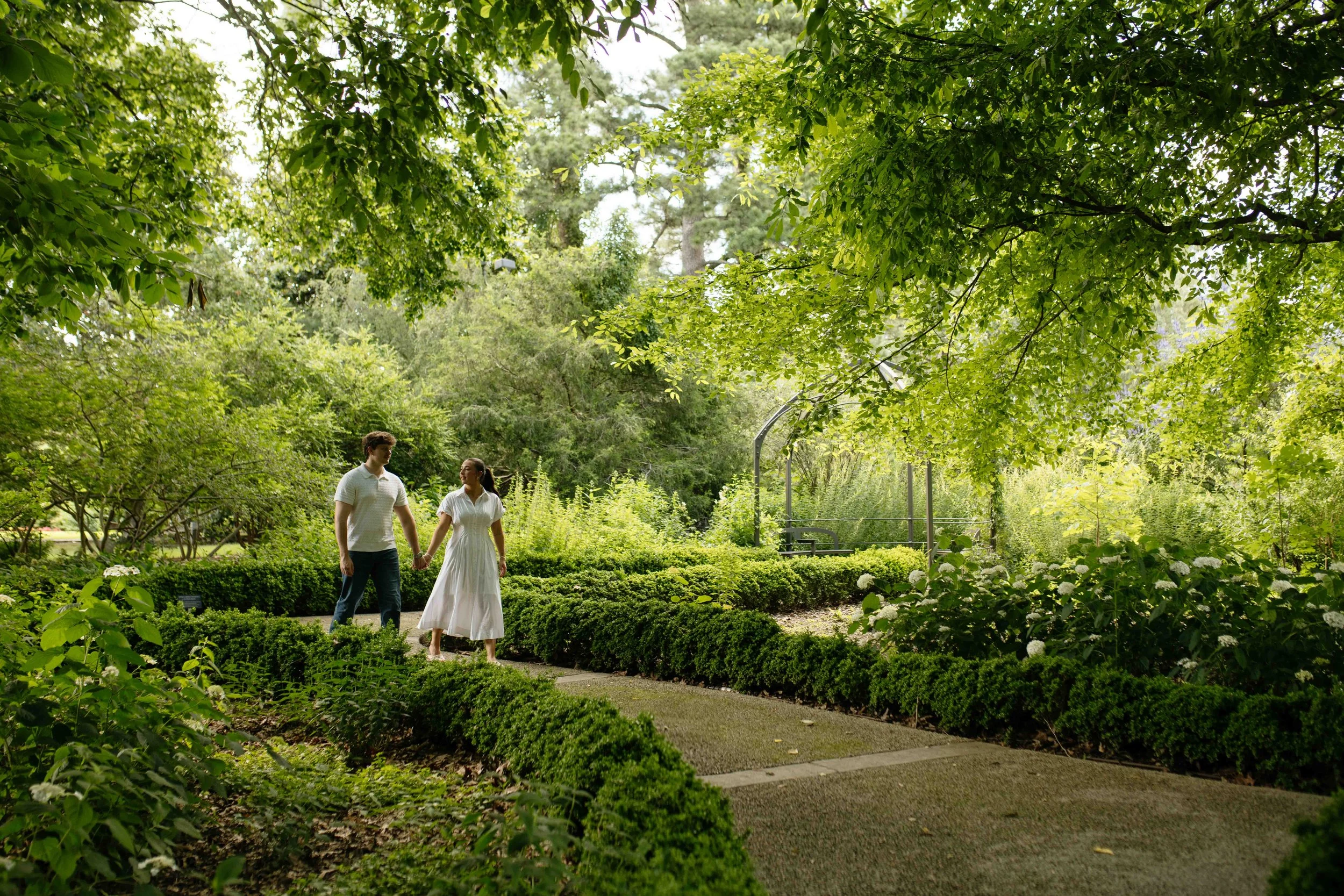 documentary style proposal photos inside the memphis botanic gardens by documentary photographer ally perkins