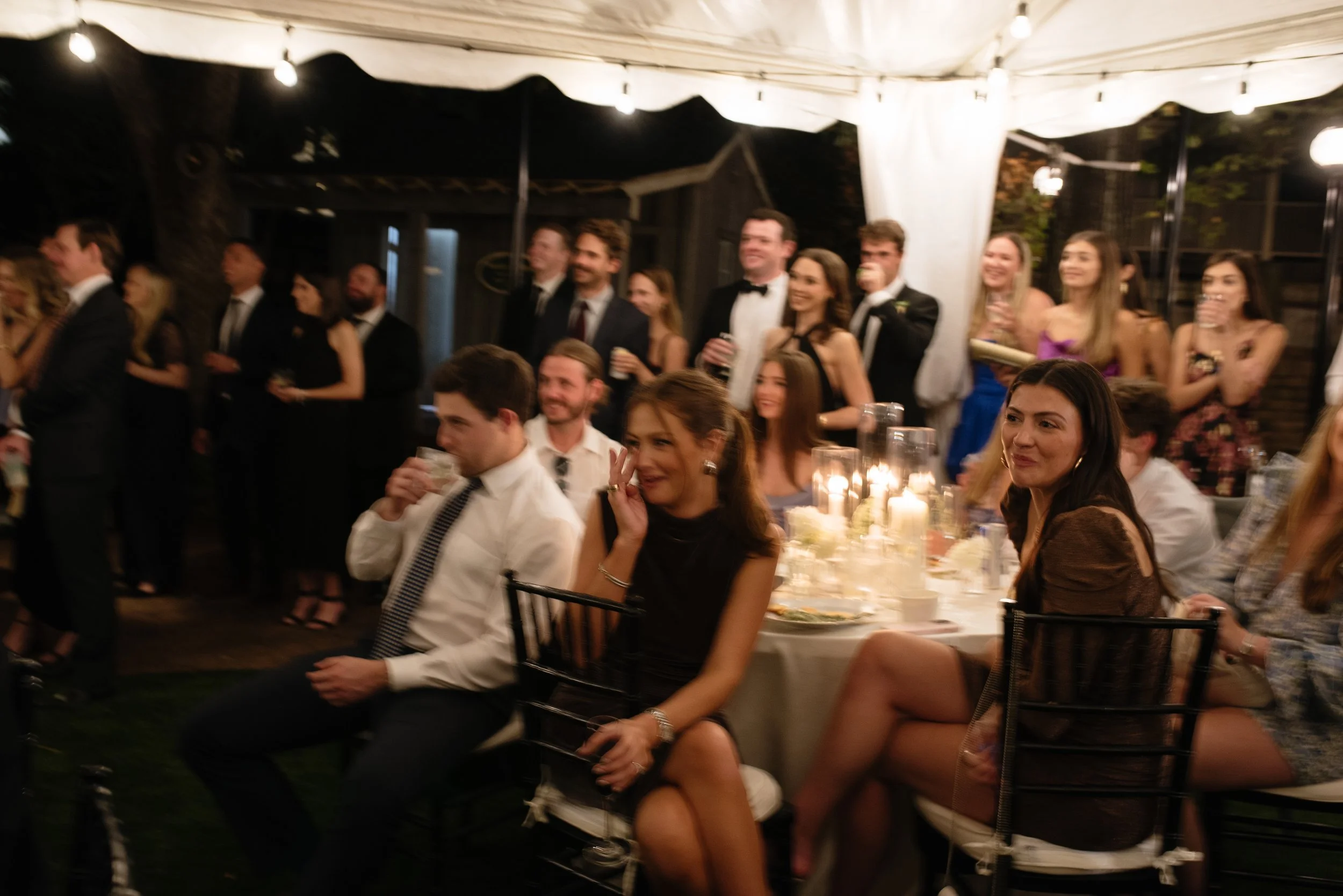 candle lit wedding reception at the isom place oxford mississippi by memphis photographer ally perkins