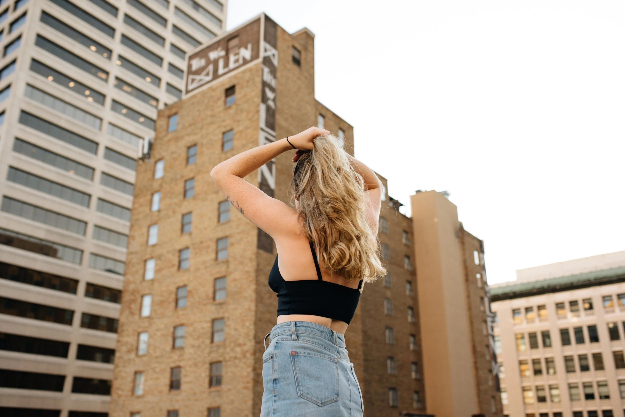 artist portraits for New York City singer Amelia Beckham in downtown memphis tennessee by raifords disco