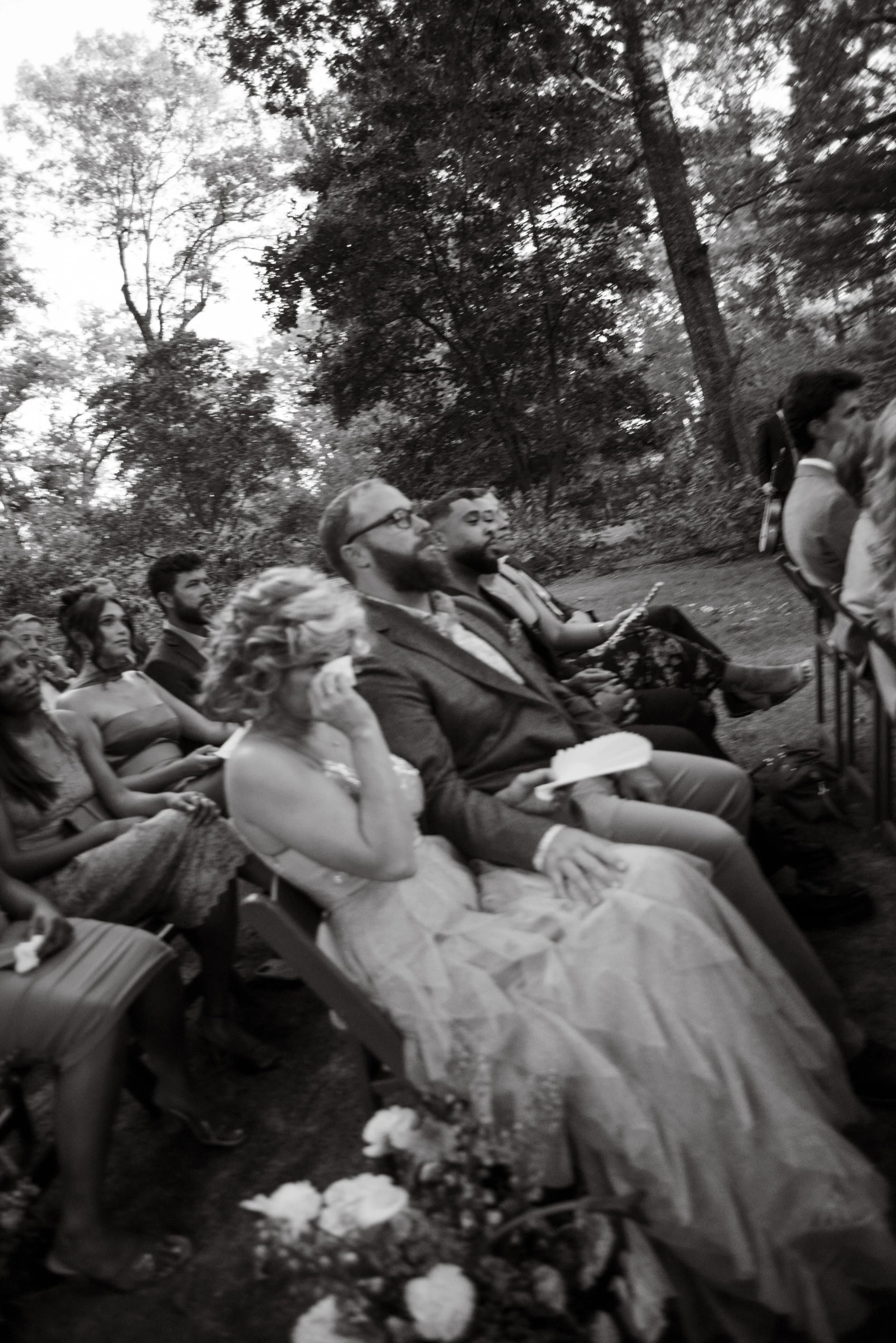 emotional wedding ceremony, summer garden wedding at the memphis botanic gardens by memphis documentary photographer ally perkins