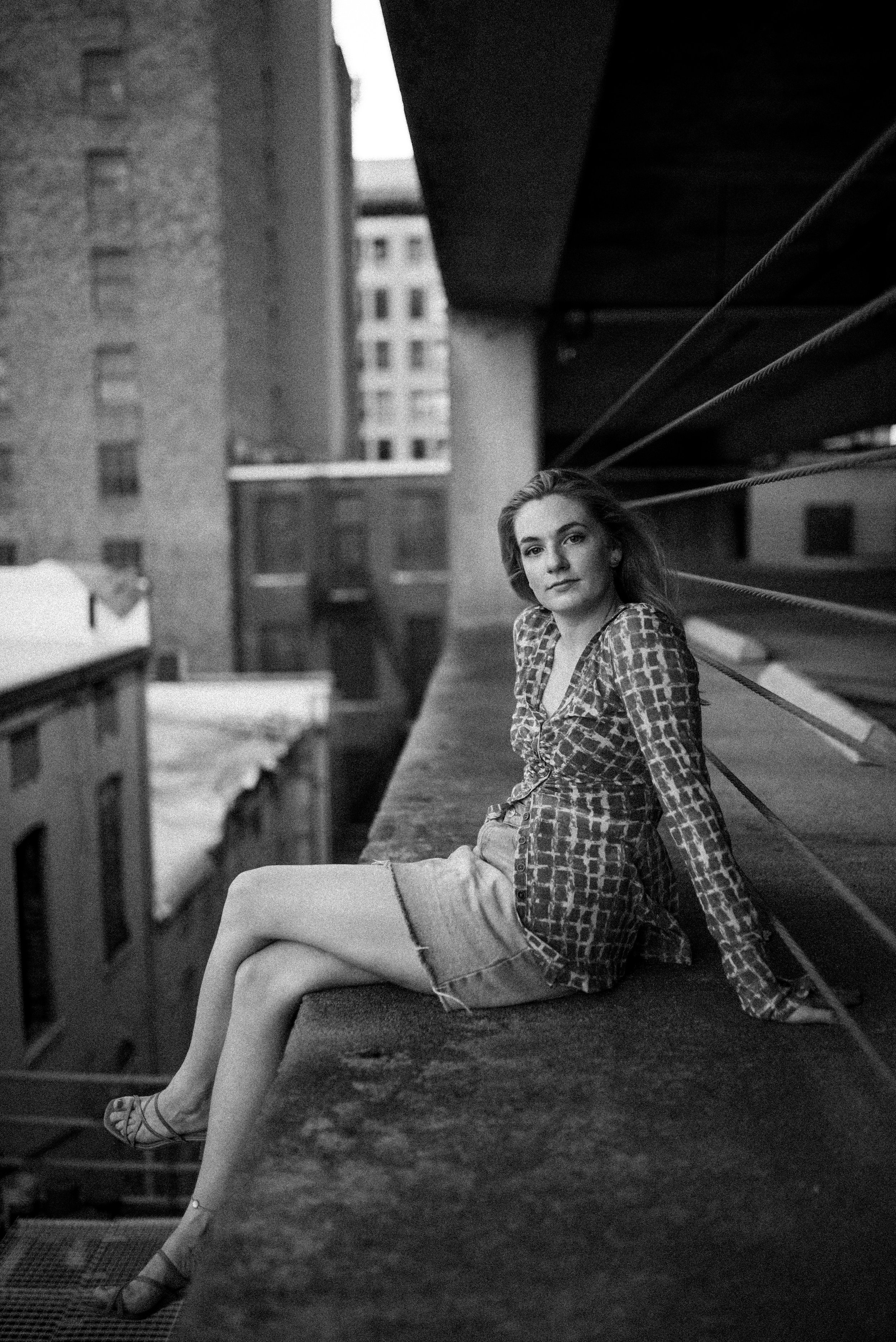 artist portraits for New York City singer Amelia Beckham in downtown memphis tennessee by raifords disco