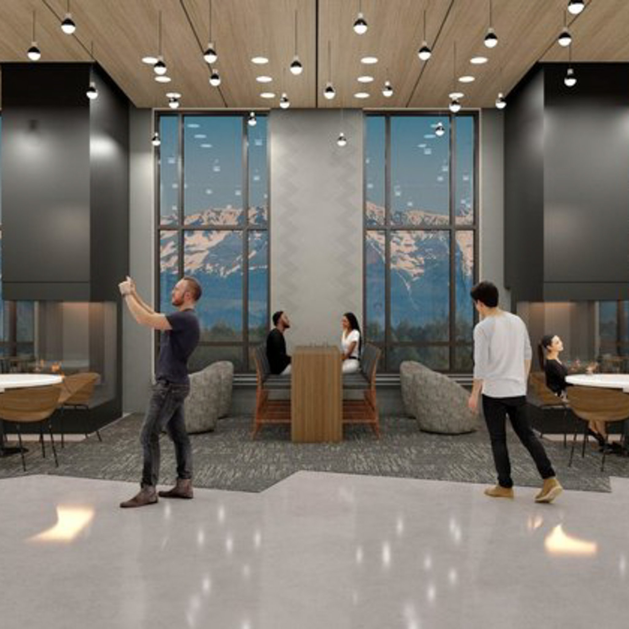  Rendering of a meeting space at South Lake Tahoe's new Tahoe Blue Events Center, located in Stateline, NV. 