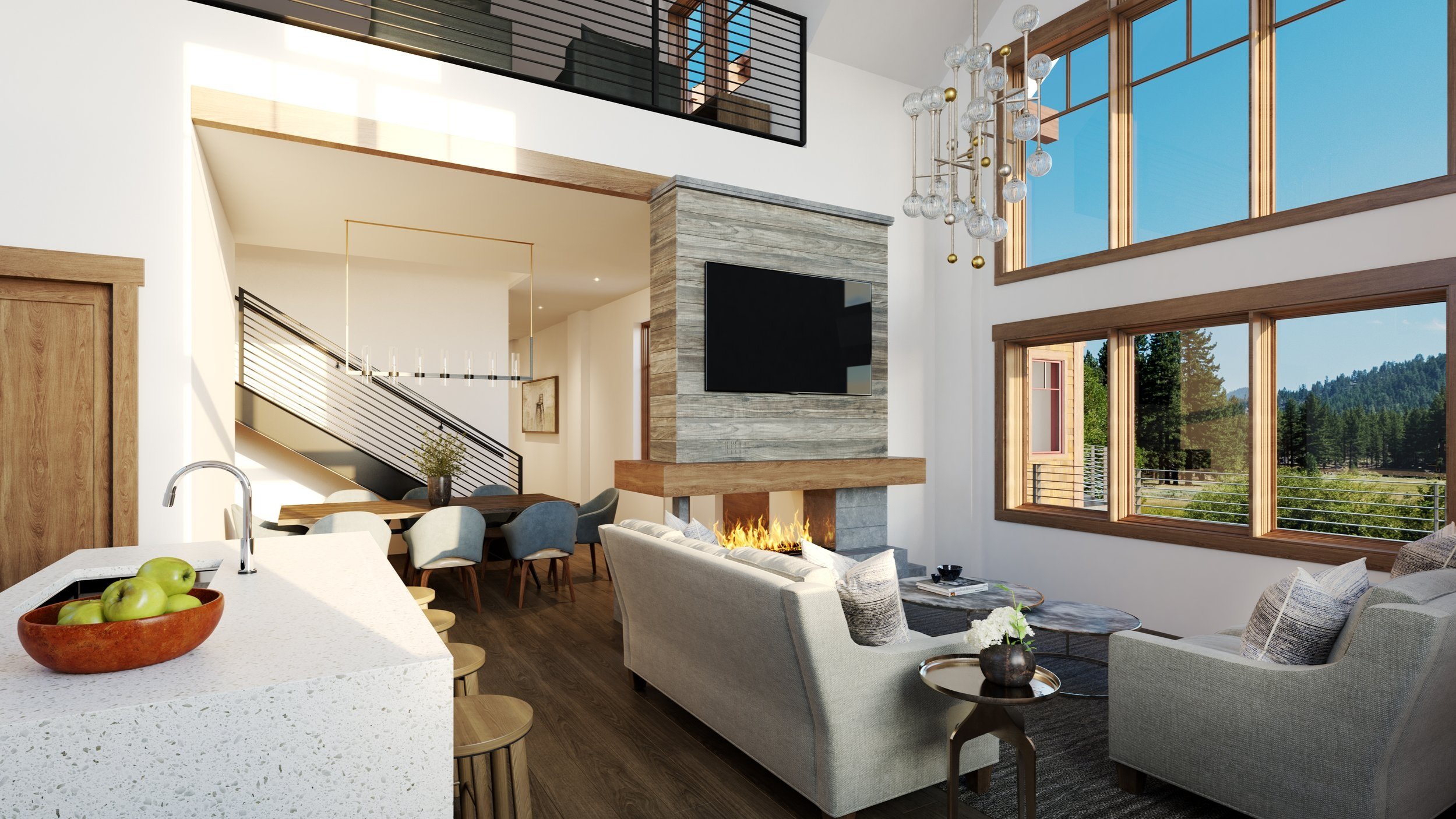 Pre-construction luxury loft residence for sale at Tahoe Beach Club. 